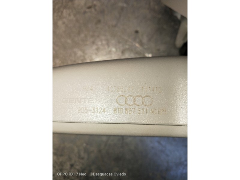 Recambio de espejo interior para audi a6 allroad quattro (4gh) 3.0 v6 24v tdi referencia OEM IAM 8T0857511AD  