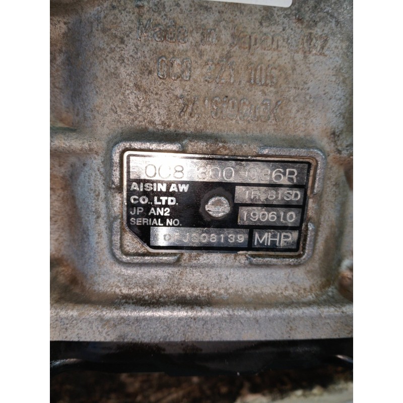 Recambio de caja cambios para audi q7 (4l) 3.0 tdi (176kw) referencia OEM IAM MHP 0C8300036RTR81SD190610 10FJ308139 AUTOMATICO