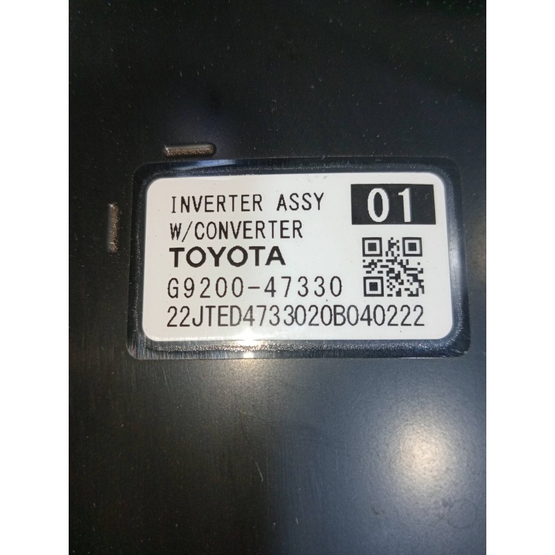 Recambio de bateria para toyota c-hr hybrid style plus referencia OEM IAM G920047330  