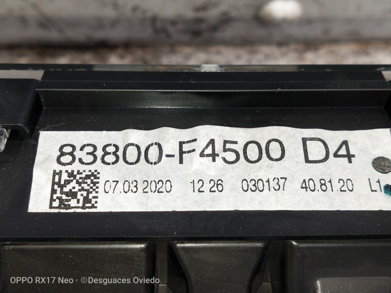 Recambio de cuadro instrumentos para toyota c-hr hybrid style plus referencia OEM IAM 83800F4500D4 A2C38980602 