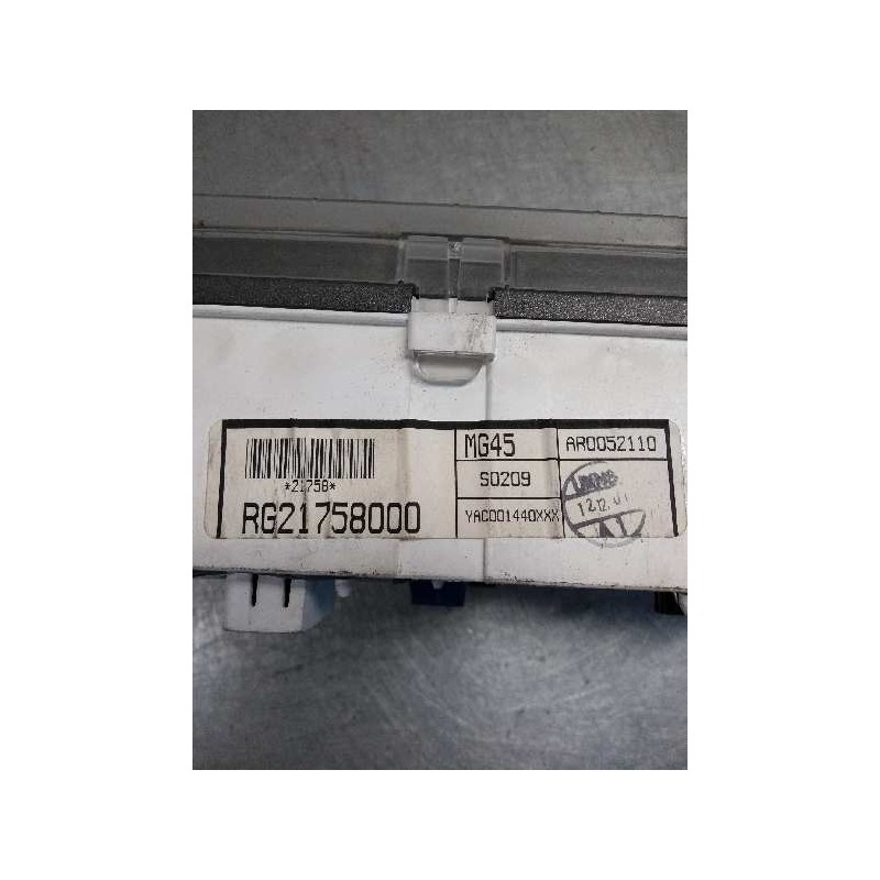 Recambio de cuadro instrumentos para mg rover mg zs zs 180 referencia OEM IAM AR0052110 YAC001440XXX MG45 S0209 RG 21758000