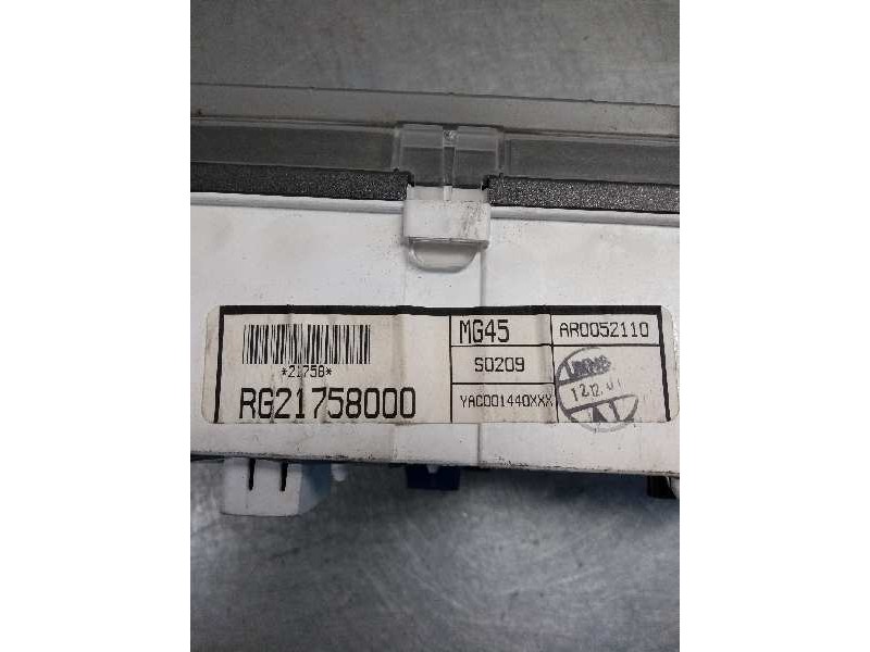 Recambio de cuadro instrumentos para mg rover mg zs zs 180 referencia OEM IAM AR0052110 YAC001440XXX MG45 S0209 RG 21758000