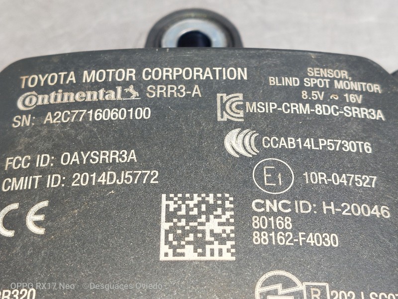 Recambio de modulo electronico para toyota c-hr hybrid style plus referencia OEM IAM A2C7716060100 88162F4030 