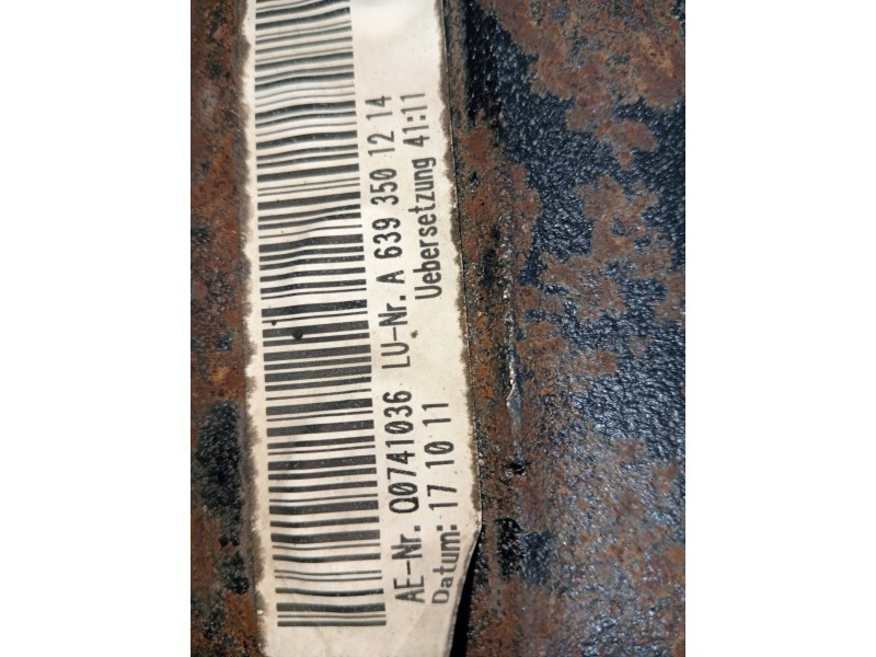 Recambio de diferencial trasero para mercedes vito (w639) basic, combi 109 cdi largo (639.603) referencia OEM IAM A6393501214 Q0
