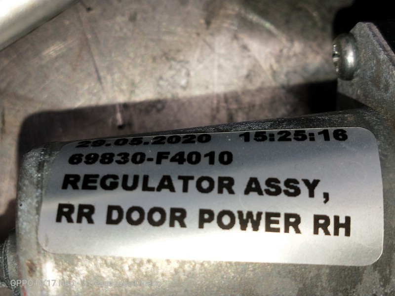 Recambio de elevalunas trasero derecho para toyota c-hr hybrid style plus referencia OEM IAM 69830F4010  5P