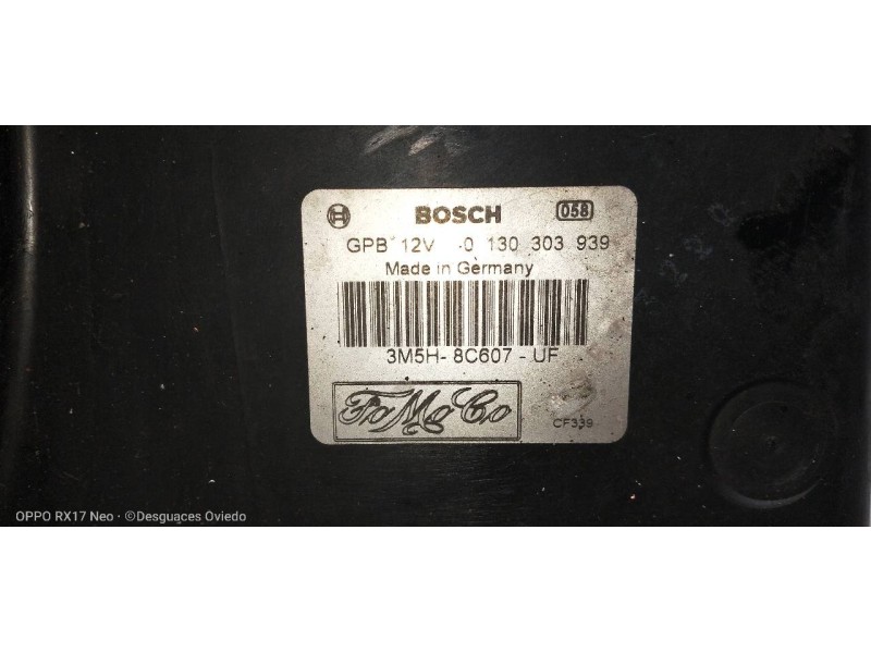 Recambio de electroventilador para ford focus c-max (cap) ghia (d) referencia OEM IAM 3M5H8C607UF 0130303939 