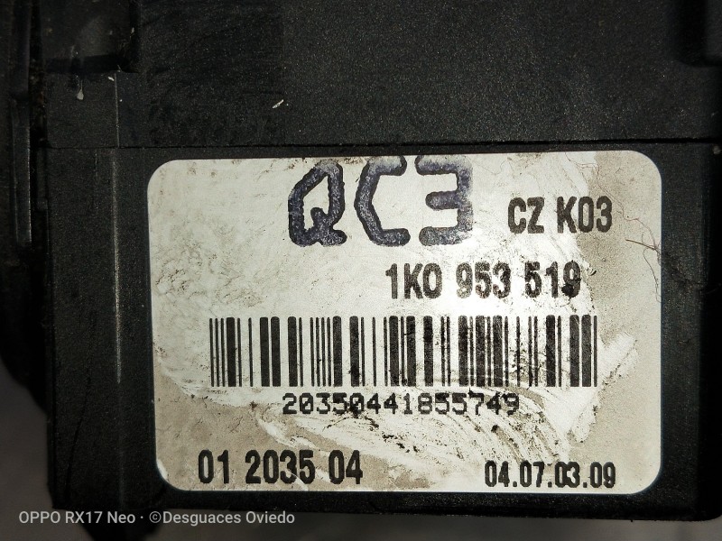 Recambio de mando limpia para audi a3 (8p) 1.9 tdi ambiente referencia OEM IAM 1K0953519 01203504 