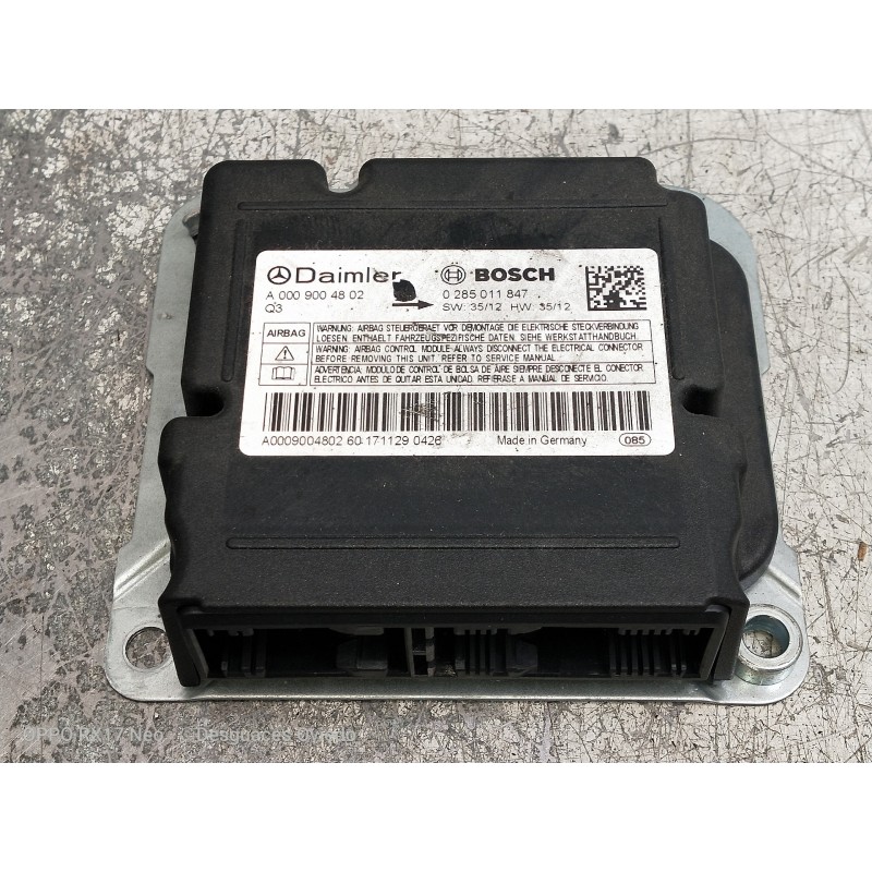 Recambio de kit airbag para mercedes sprinter iii furgón rwd / awd (02-2018) 2.1 cdi cat referencia OEM IAM A0009004802 02850118