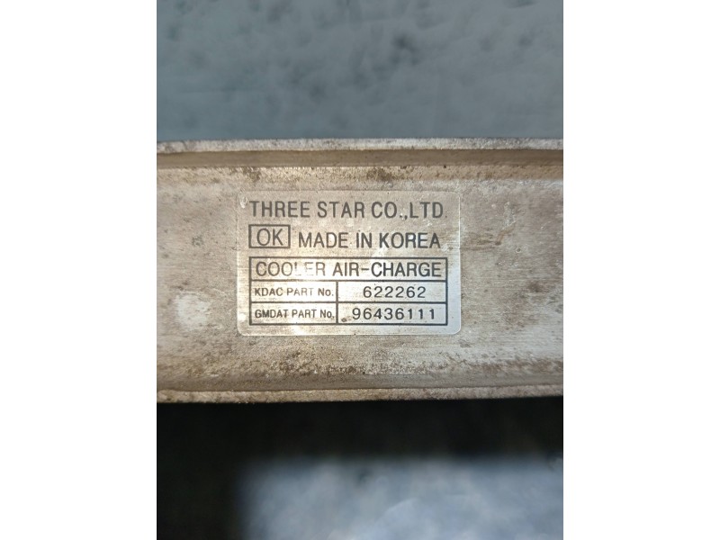 Recambio de intercooler para chevrolet lacetti cdx referencia OEM IAM 96436111  