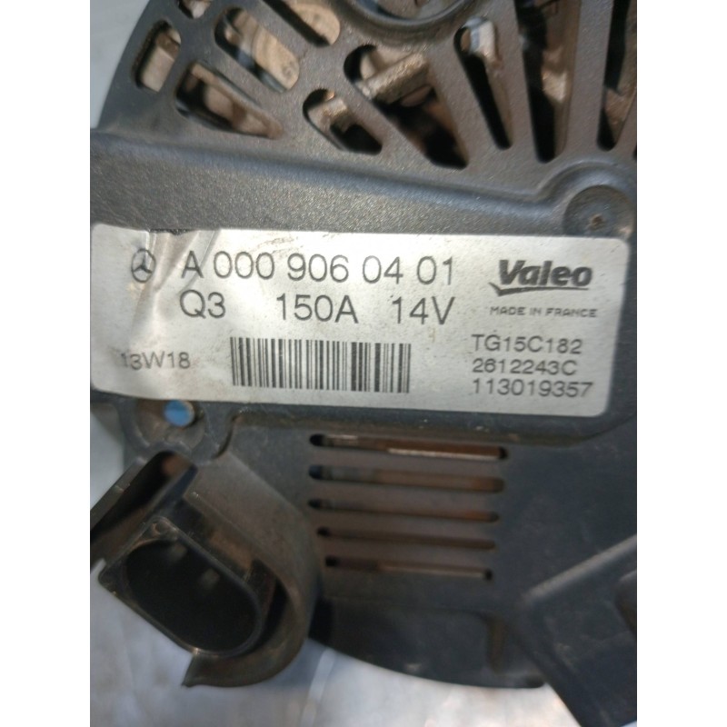 Recambio de alternador para mercedes clase c (w204) lim. c 180 cdi blueefficiency (204.000) referencia OEM IAM A0009060401 TG15C