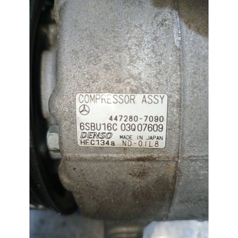 Recambio de compresor aire acondicionado para mercedes clase c (w204) lim. c 180 cdi blueefficiency (204.000) referencia OEM IAM
