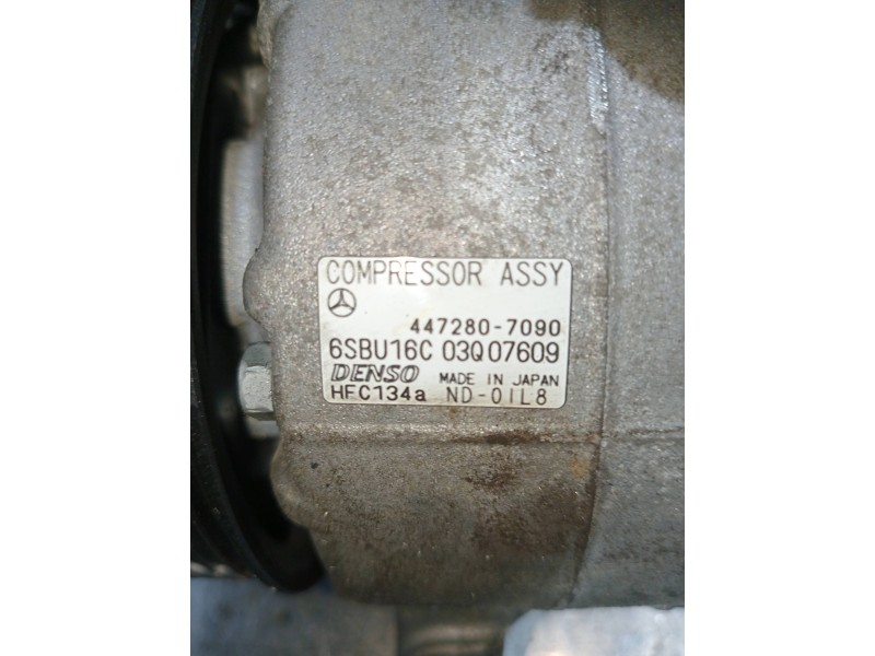 Recambio de compresor aire acondicionado para mercedes clase c (w204) lim. c 180 cdi blueefficiency (204.000) referencia OEM IAM