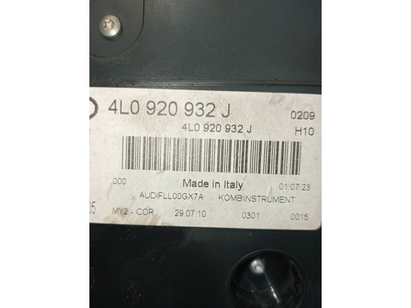 Recambio de cuadro instrumentos para audi q7 (4l) 3.0 tdi (176kw) referencia OEM IAM 4L0920932J 503002325005 