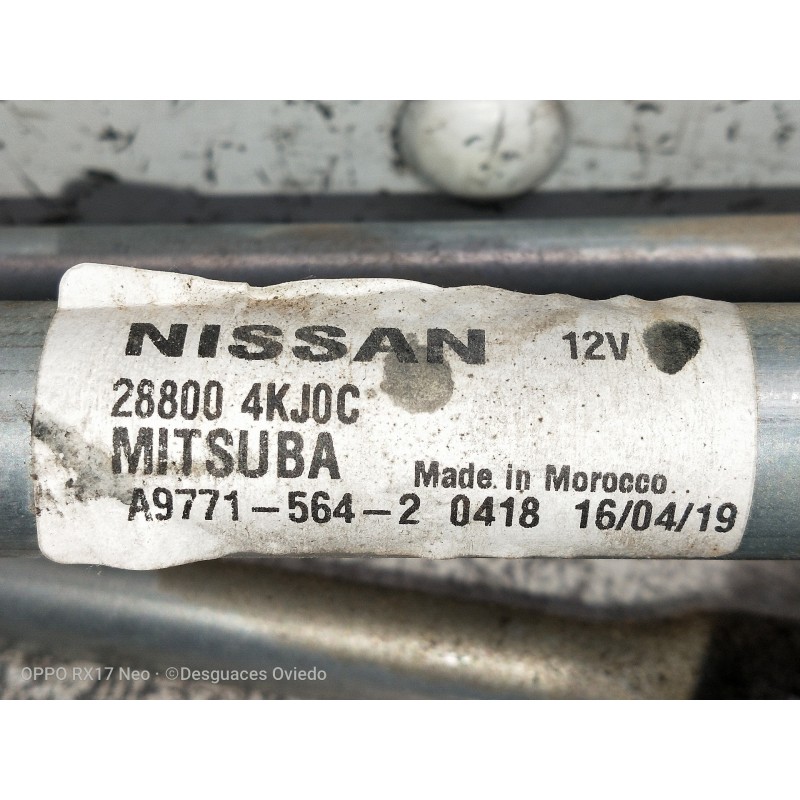 Recambio de motor limpia delantero para nissan navara pick-up d23 2.3 dci referencia OEM IAM 288004KJ0C A977156420418 