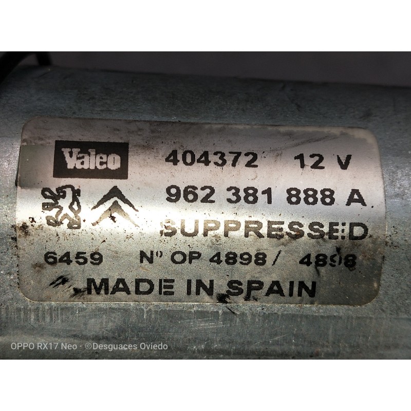 Recambio de motor limpia trasero para citroen xsara berlina 1.9d attraction referencia OEM IAM 962381888A 404372 