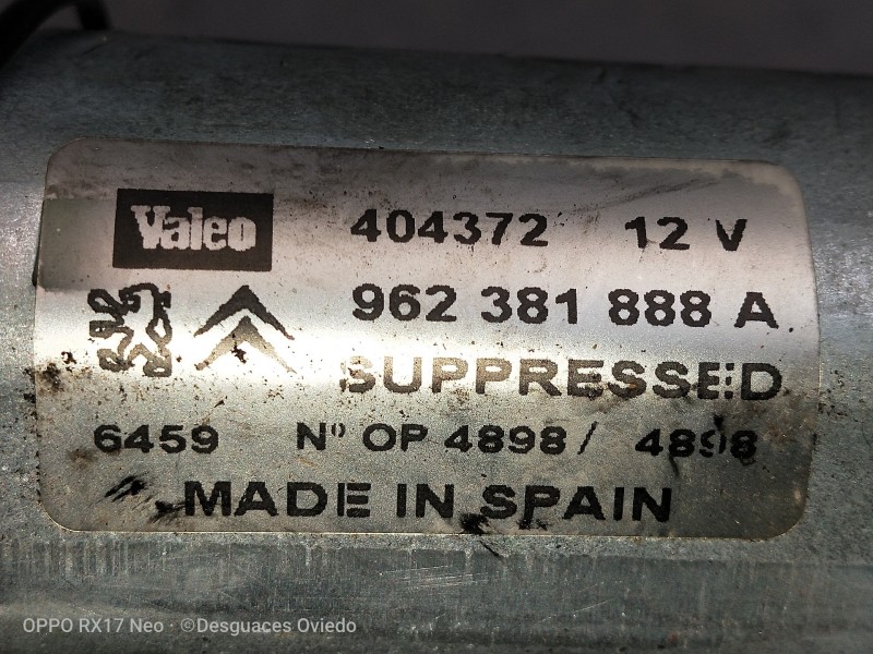 Recambio de motor limpia trasero para citroen xsara berlina 1.9d attraction referencia OEM IAM 962381888A 404372 