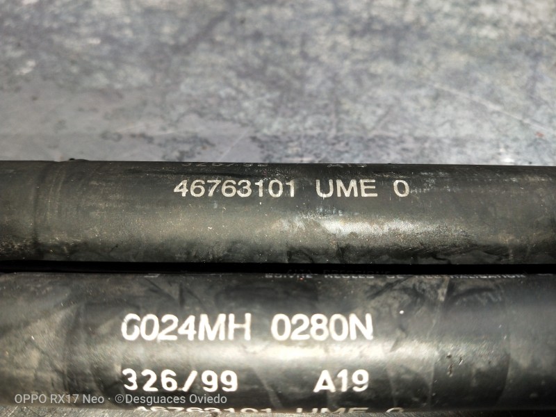 Recambio de amortiguadores capo para lancia lybra berlina 1.9 jtd referencia OEM IAM 46763101UME0 C024MH 0280N