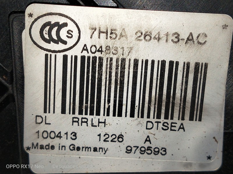 Recambio de motor cierre centralizado trasero izquierdo para land rover evoque dynamic referencia OEM IAM 7H5A26413AC 979593 5P