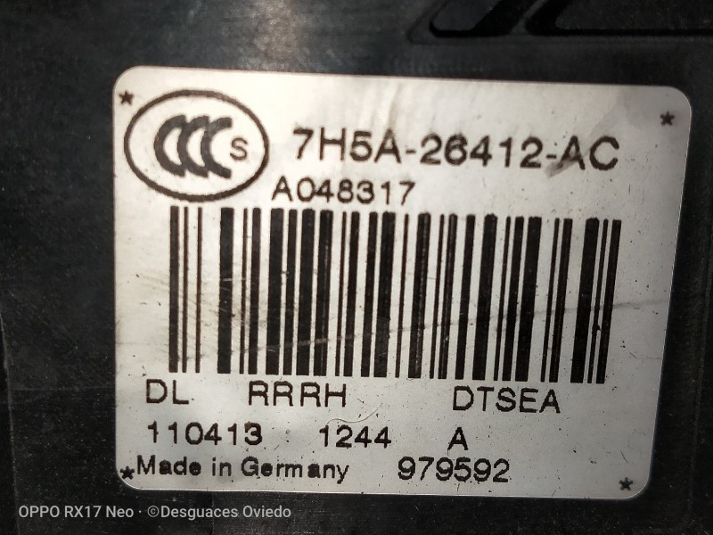 Recambio de motor cierre centralizado trasero derecho para land rover evoque dynamic referencia OEM IAM 7H5A26412AC 979592 5P
