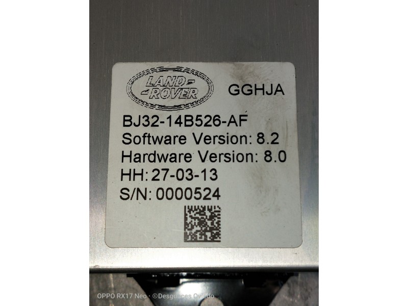 Recambio de modulo electronico para land rover evoque dynamic referencia OEM IAM BJ3214B526AF  
