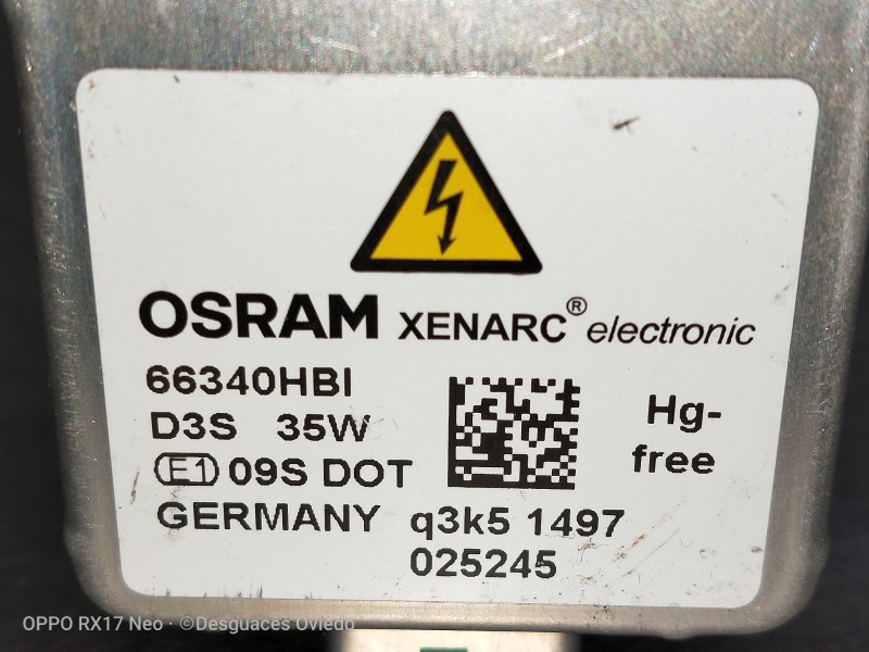 Recambio de modulo electronico para land rover evoque dynamic referencia OEM IAM 66340HBI Q3K51497025245 BOMBILLA