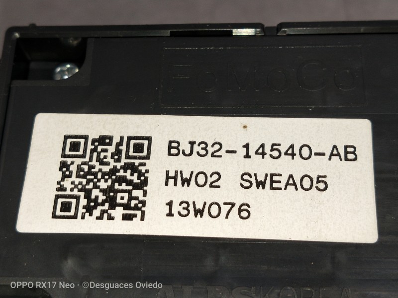 Recambio de mando elevalunas delantero izquierdo para land rover evoque dynamic referencia OEM IAM BJ3214540AB HW02SWEA05 5P