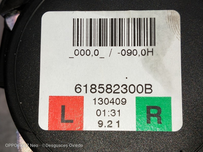 Recambio de juego cinturones trasero para land rover evoque dynamic referencia OEM IAM 618582300B BJ32613K21 5P