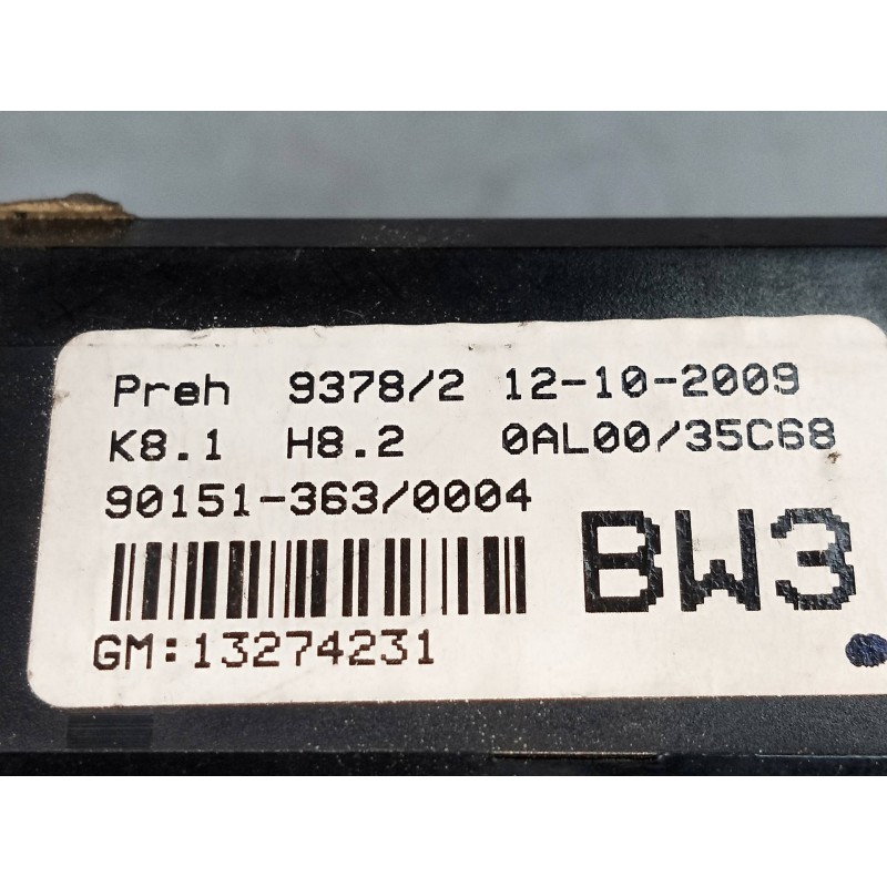 Recambio de mando calefaccion / aire acondicionado para opel astra h ber. 1.7 16v cdti referencia OEM IAM 90151363 13274231 