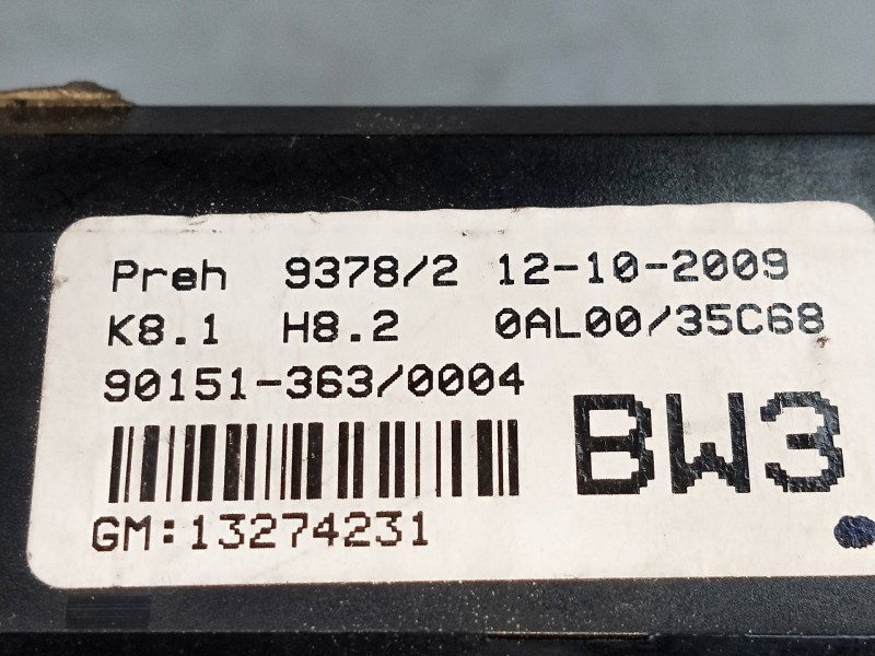 Recambio de mando calefaccion / aire acondicionado para opel astra h ber. 1.7 16v cdti referencia OEM IAM 90151363 13274231 