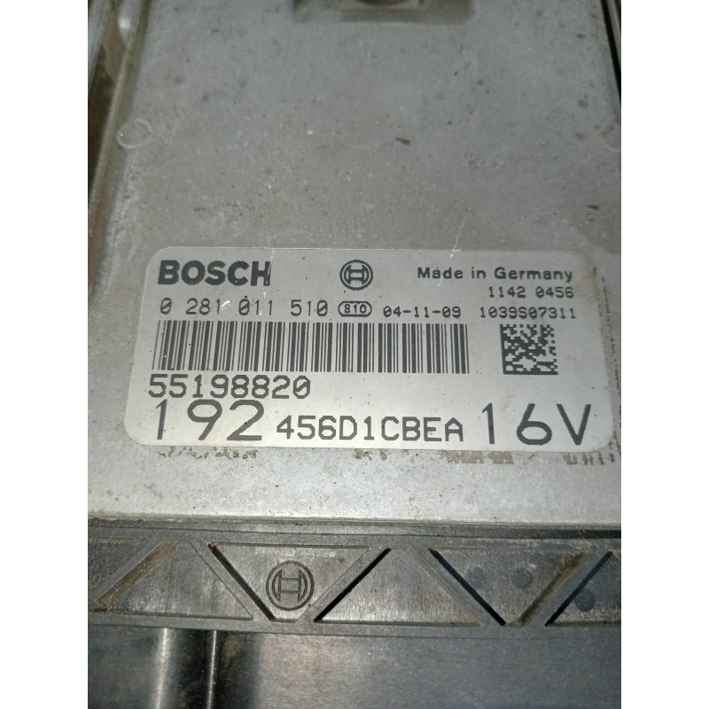 Recambio de centralita motor uce para fiat stilo (192) 1.9 multijet 140 m.schumacher referencia OEM IAM 0281011510 55198820 