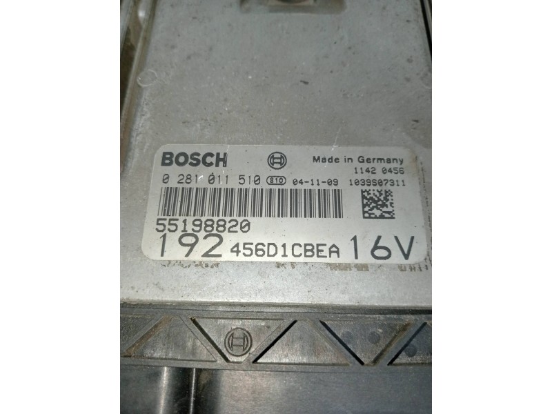 Recambio de centralita motor uce para fiat stilo (192) 1.9 multijet 140 m.schumacher referencia OEM IAM 0281011510 55198820 