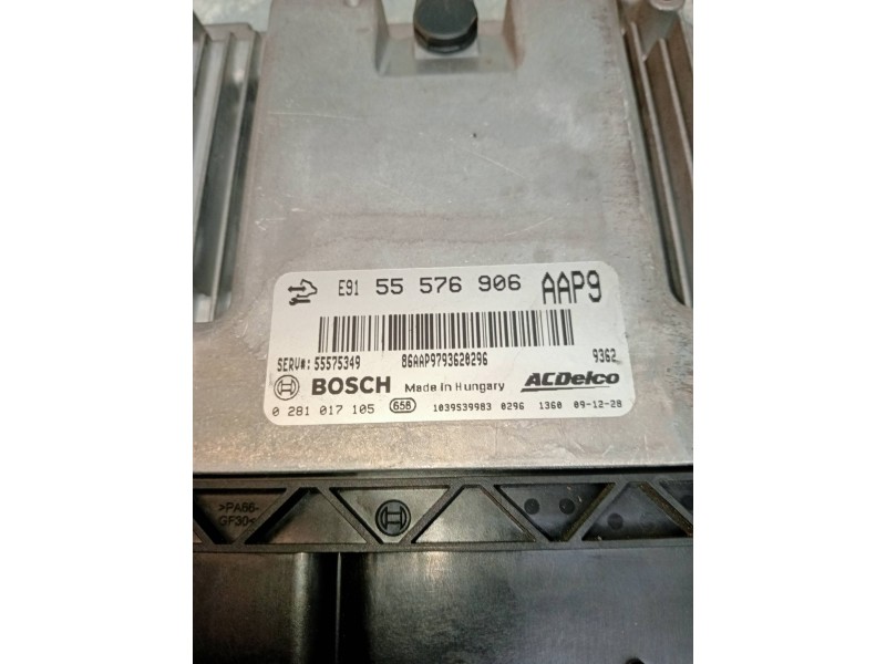 Recambio de centralita motor uce para opel insignia berlina cosmo referencia OEM IAM 0281017105 55576906 