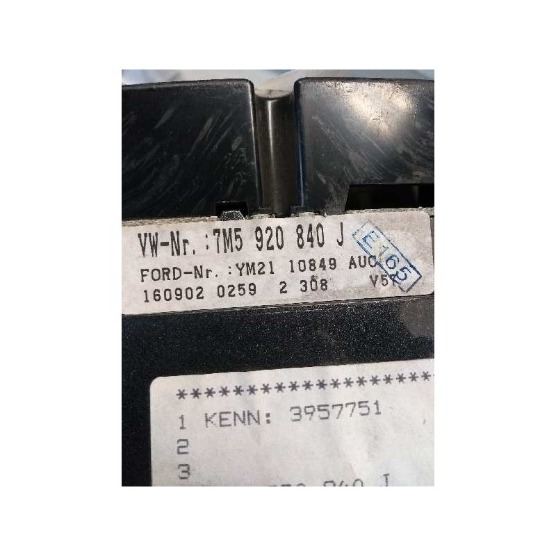 Recambio de cuadro instrumentos para ford galaxy (vy) 1.9 tdi cat referencia OEM IAM YM2110849AUC 110080038009 7M5920840J
