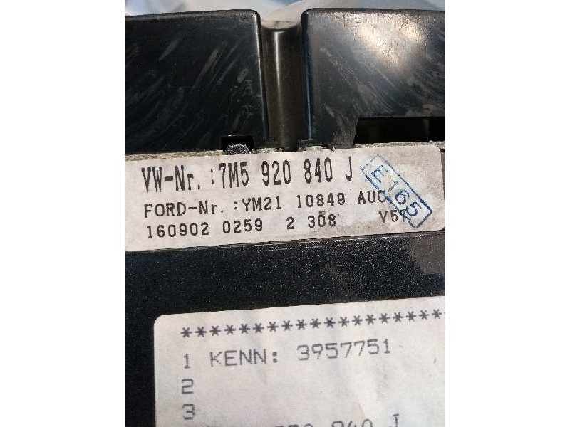 Recambio de cuadro instrumentos para ford galaxy (vy) 1.9 tdi cat referencia OEM IAM YM2110849AUC 110080038009 7M5920840J