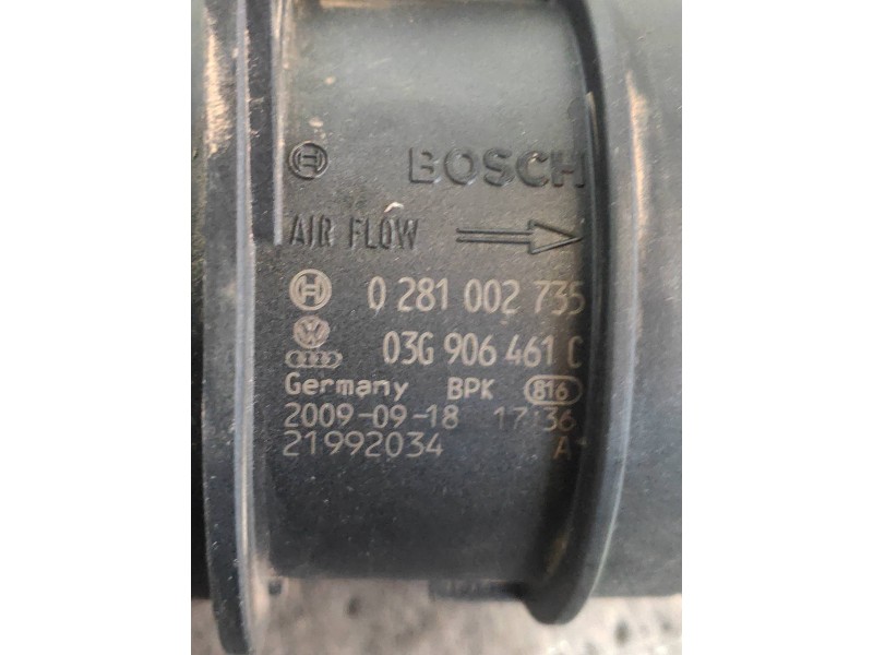 Recambio de caudalimetro para volkswagen tiguan (5n1) advance referencia OEM IAM 0281002735 03G906461C 