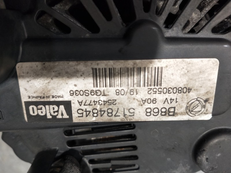 Recambio de alternador para fiat panda van (i) (271) active 2 sitze referencia OEM IAM B86851784845 2543477A 