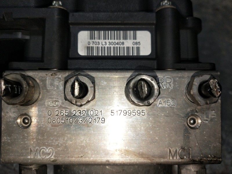 Recambio de abs para fiat panda van (i) (271) active 2 sitze referencia OEM IAM 0265800673 0265232021 51799595
