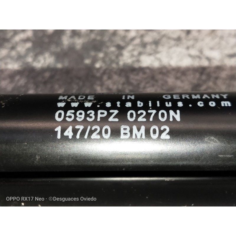 Recambio de amortiguadores maletero / porton para mercedes clase cl (w215) coupe 600 (215.378) referencia OEM IAM 0593PZ 0270N 