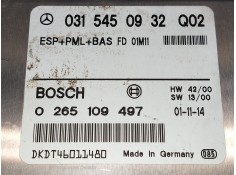 Recambio de centralita abs para mercedes clase cl (w215) coupe 600 (215.378) referencia OEM IAM 0315450932Q02 0265109497 DKDT460 2