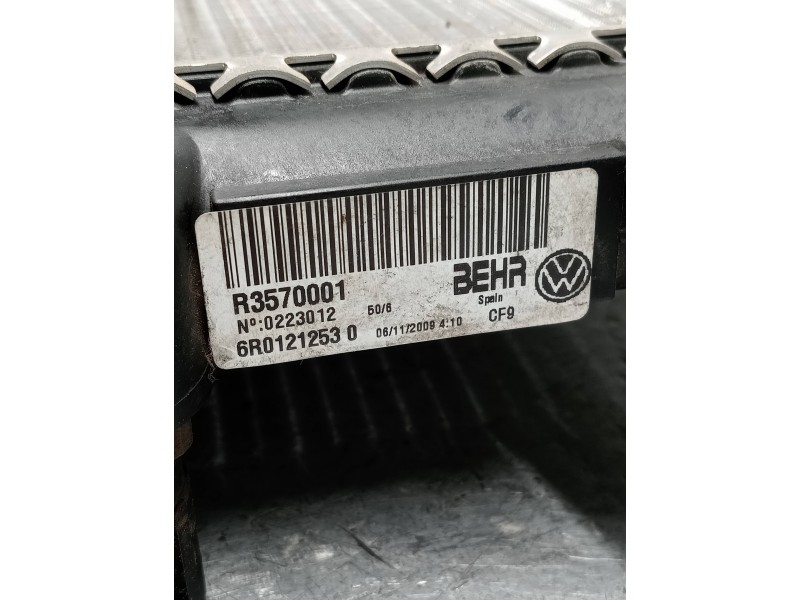 Recambio de radiador agua para volkswagen polo (6r1) advance referencia OEM IAM 6R01212530  