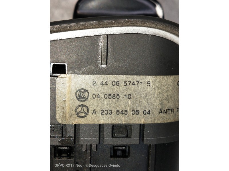 Recambio de mando luces para mercedes clase c (w203) sportcoupe c 220 cdi (203.706) referencia OEM IAM A2035450504  INTERRUPTOR