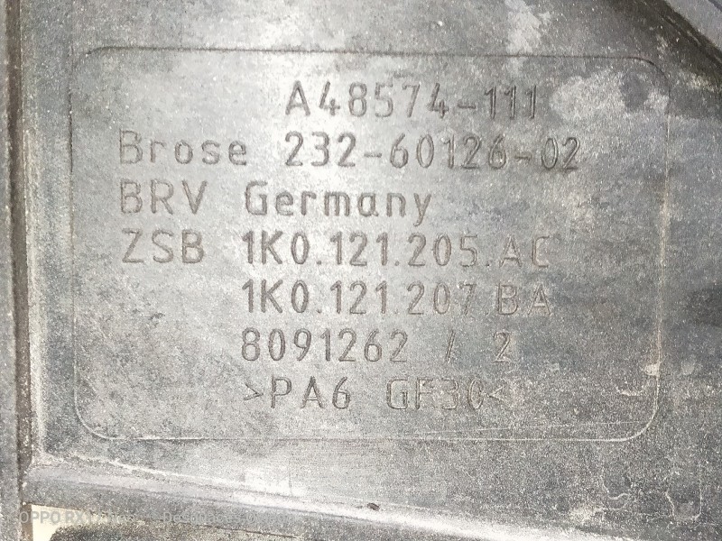 Recambio de electroventilador para skoda yeti ambition referencia OEM IAM 1K0121205AC 1K0121207BA 8091262