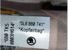 Recambio de airbag cortina delantero izquierdo para skoda yeti ambition referencia OEM IAM 5L6880741   2