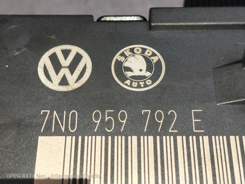 Recambio de modulo electronico para skoda yeti ambition referencia OEM IAM 7N0959792E DELANTERO DERECHA