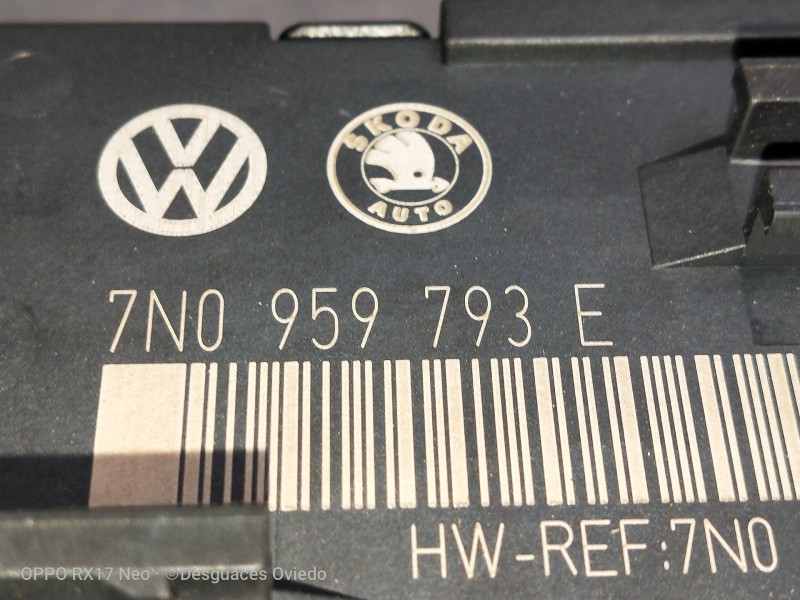 Recambio de modulo electronico para skoda yeti ambition referencia OEM IAM 7N0959793E DELANTERO IZQUIERDA