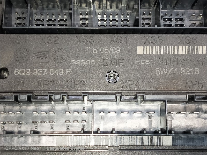 Recambio de modulo electronico para skoda fabia (5j2 ) urban referencia OEM IAM 6Q2937049F 5WK48218 