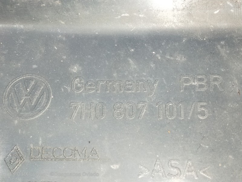 Recambio de rejilla delantera para volkswagen t5 transporter/furgoneta combi referencia OEM IAM 7H08071015  