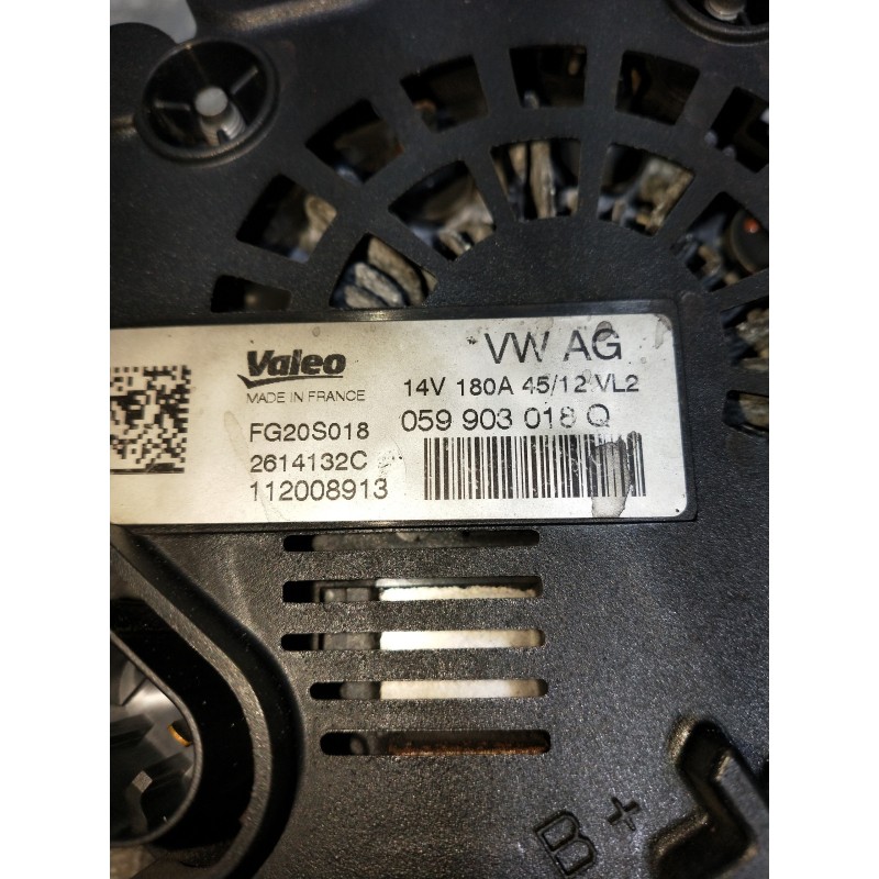 Recambio de alternador para audi a6 allroad quattro (4gh) 3.0 v6 24v tdi referencia OEM IAM 059903018W 2614132C 112008913