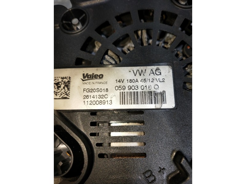 Recambio de alternador para audi a6 allroad quattro (4gh) 3.0 v6 24v tdi referencia OEM IAM 059903018W 2614132C 112008913
