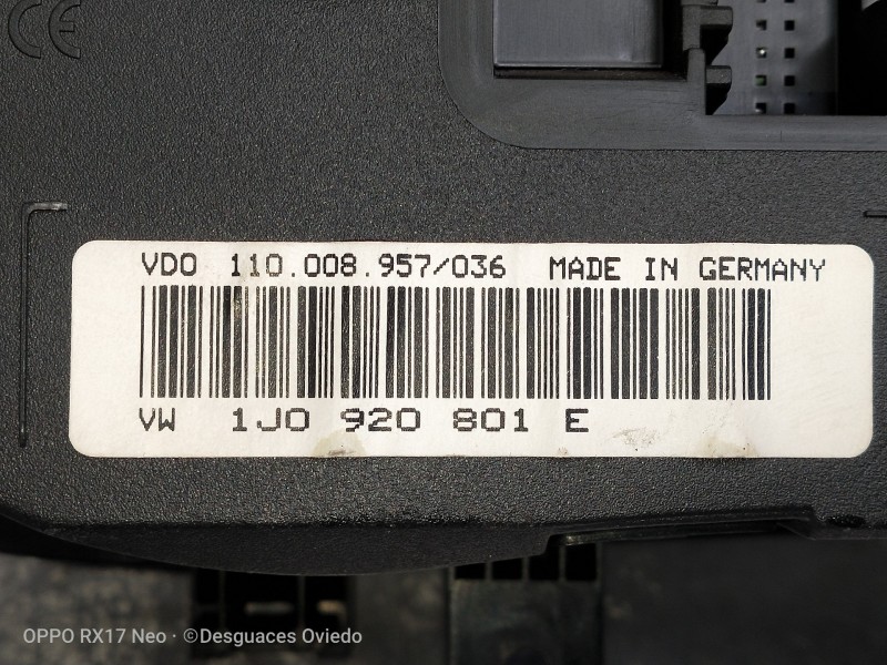 Recambio de cuadro instrumentos para volkswagen golf iv berlina (1j1) conceptline referencia OEM IAM 1J0920801E VFO110008957036 